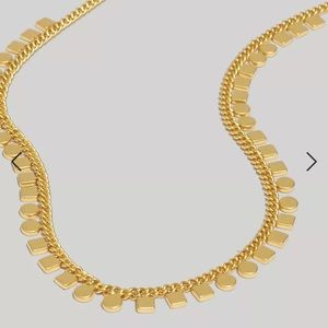 Madewell Gold plated necklace- like new !